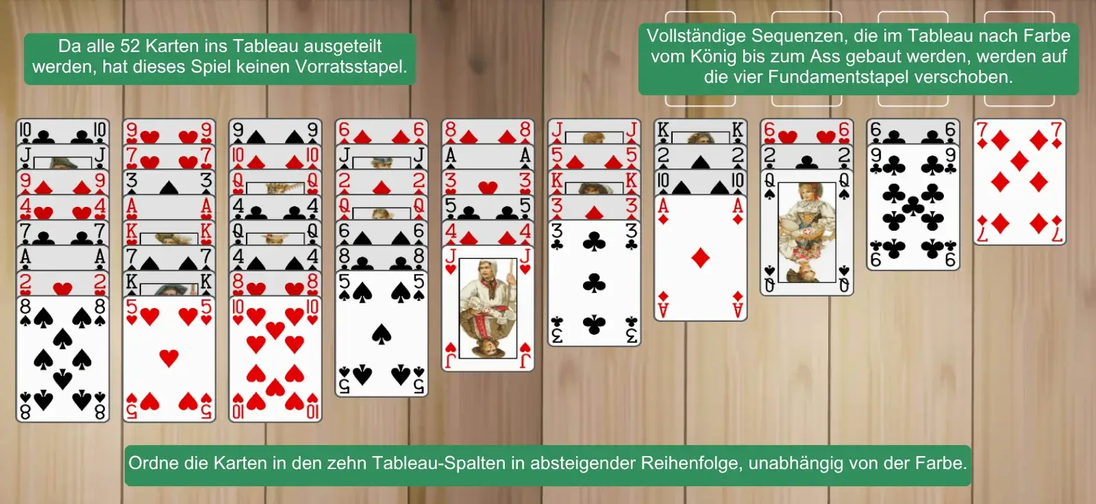 Aufbau von Einfacher Simon